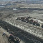 Aerial photo of Cyprus High School construction site