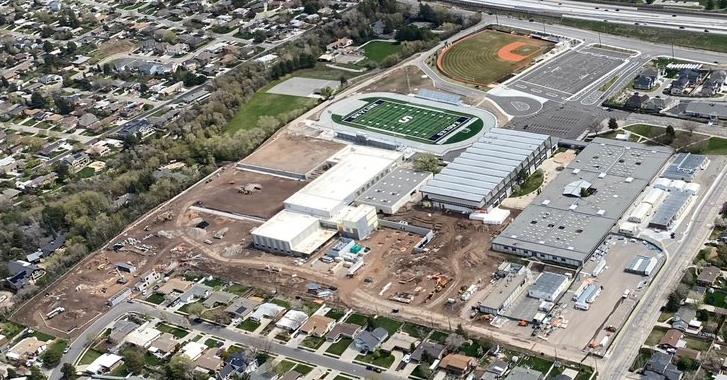 Aerial photo of Skyline High School