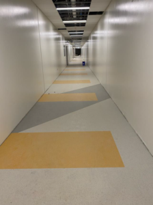 Hallway south of gym