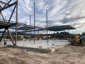 Library and teacher collaboration steel structure