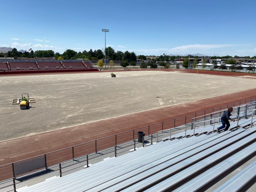 Old turf has been removed